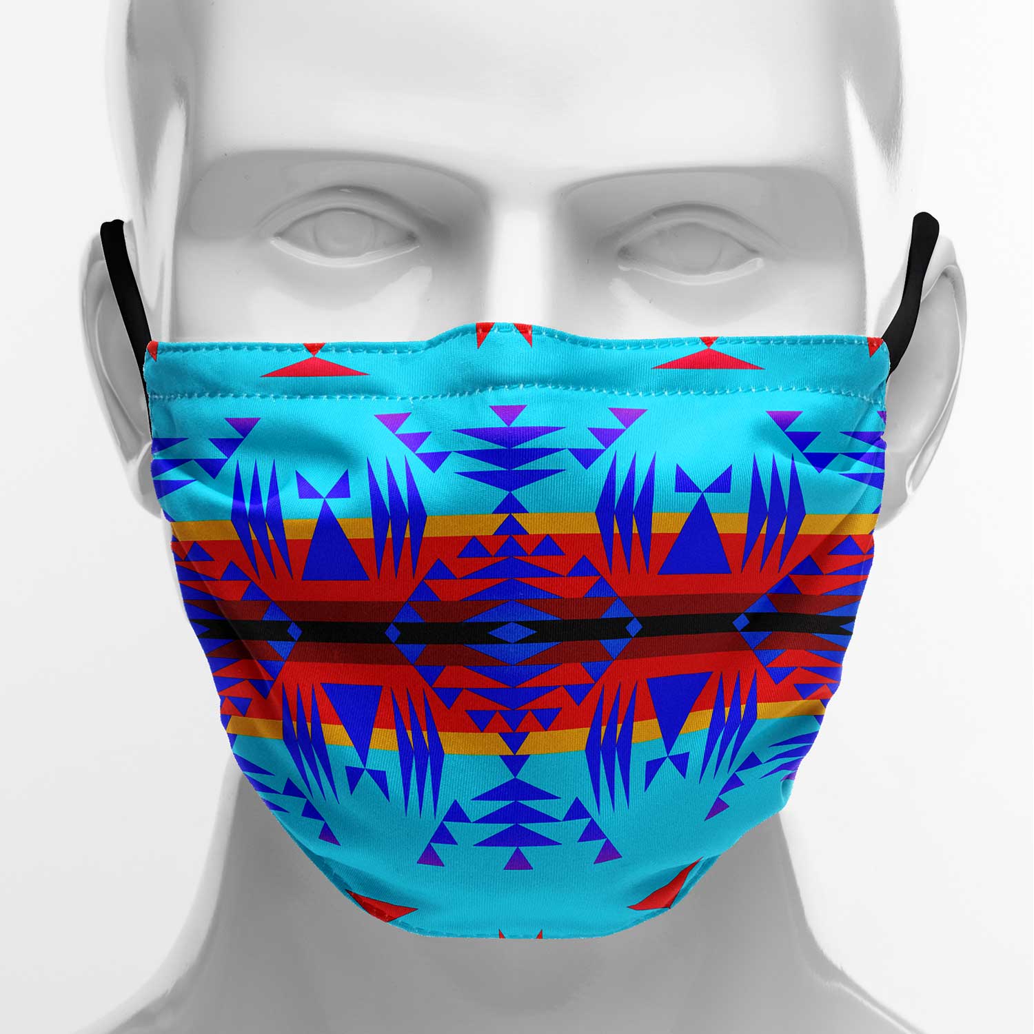 Between the Mountains Blue Face Cover Herman