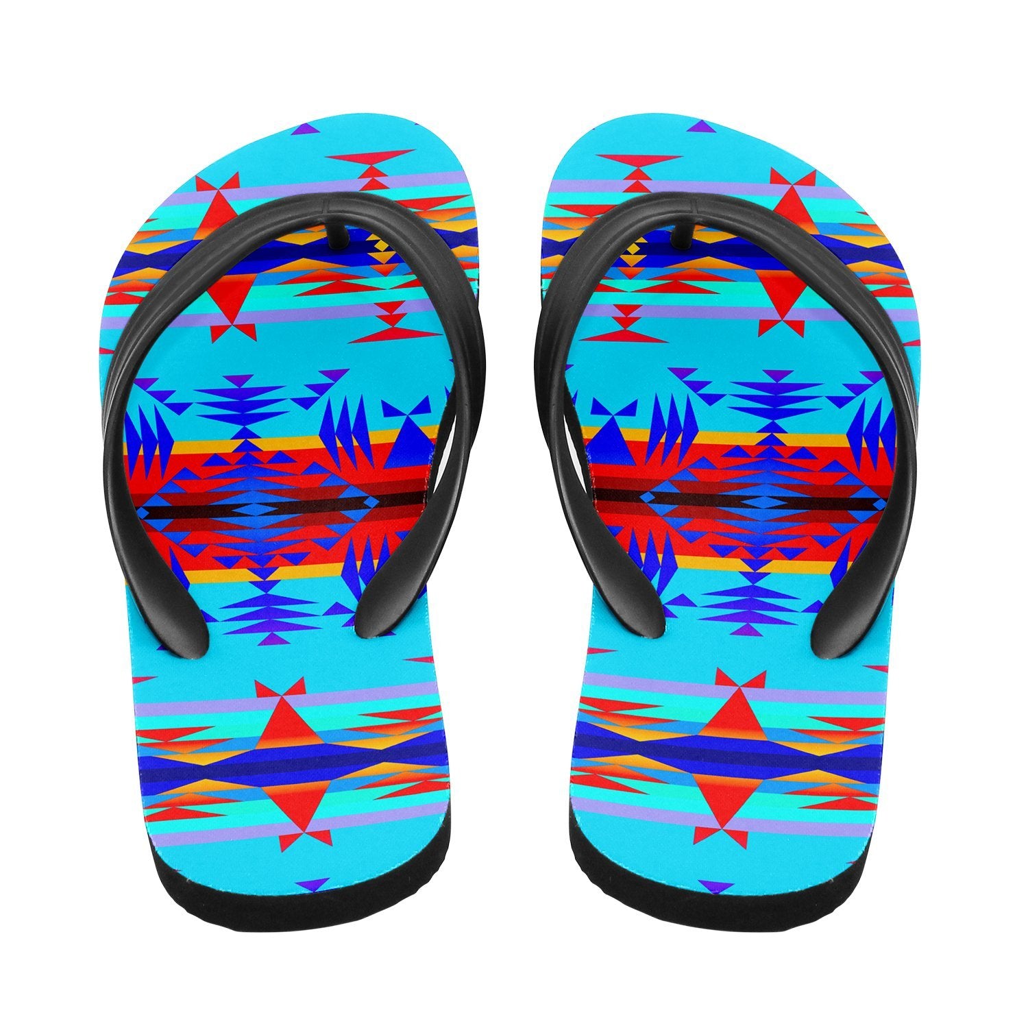 Between the Mountains Blue Flip Flops 49 Dzine