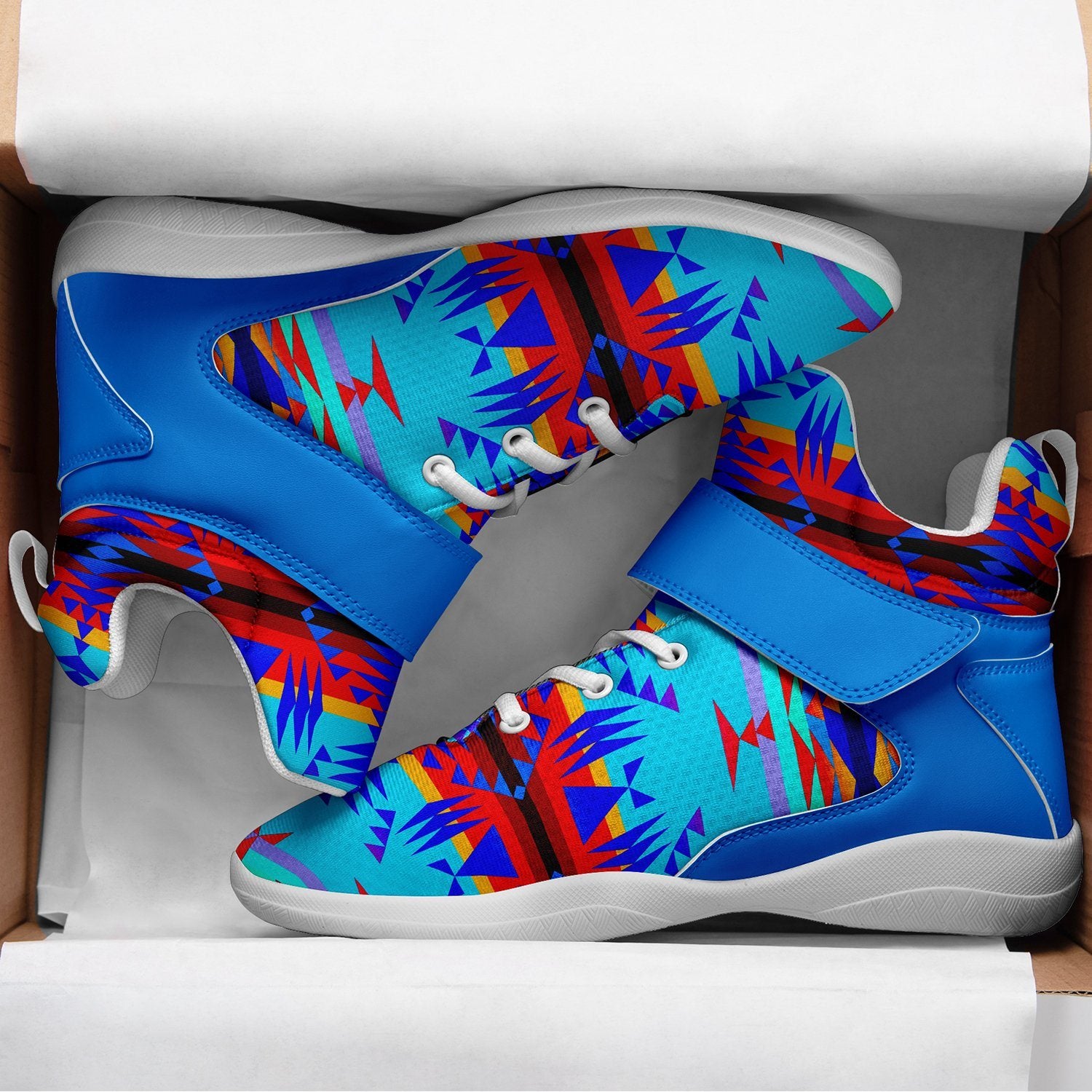 Between the Mountains Blue Ipottaa Basketball / Sport High Top Shoes 49 Dzine