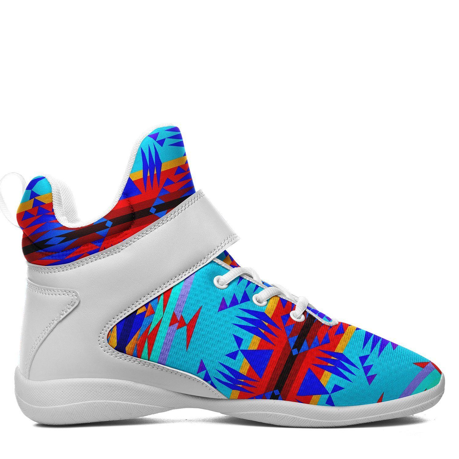 Between the Mountains Blue Ipottaa Basketball / Sport High Top Shoes - White Sole 49 Dzine 
