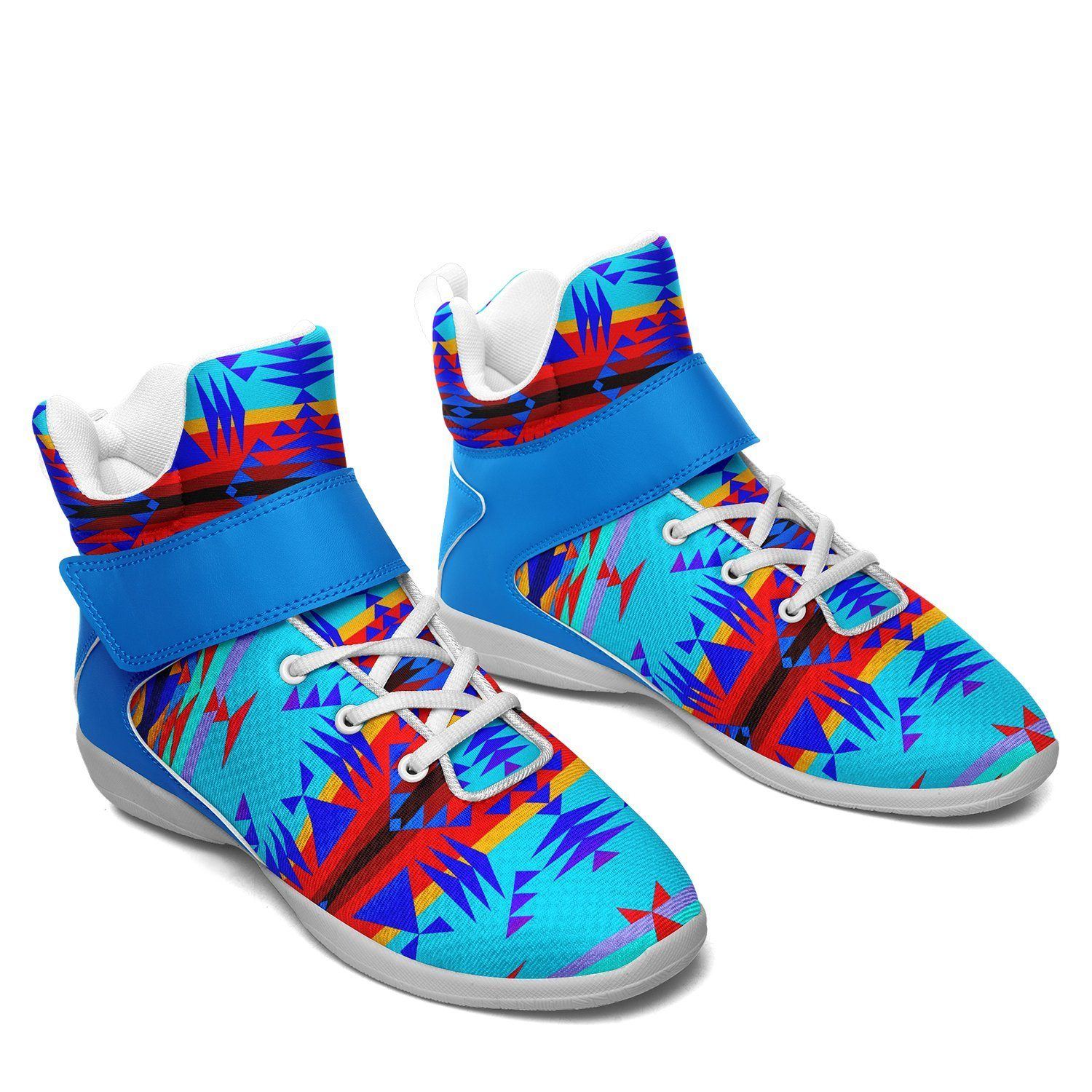 Between the Mountains Blue Kid's Ipottaa Basketball / Sport High Top Shoes 49 Dzine