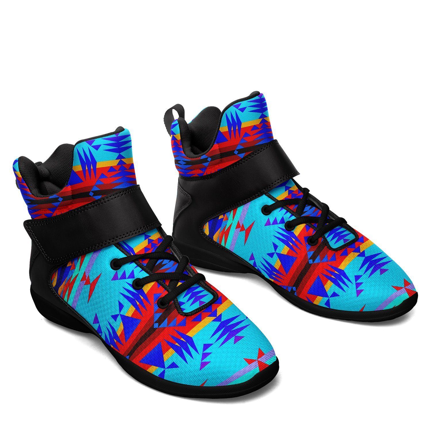 Between the Mountains Blue Kid's Ipottaa Basketball / Sport High Top Shoes 49 Dzine