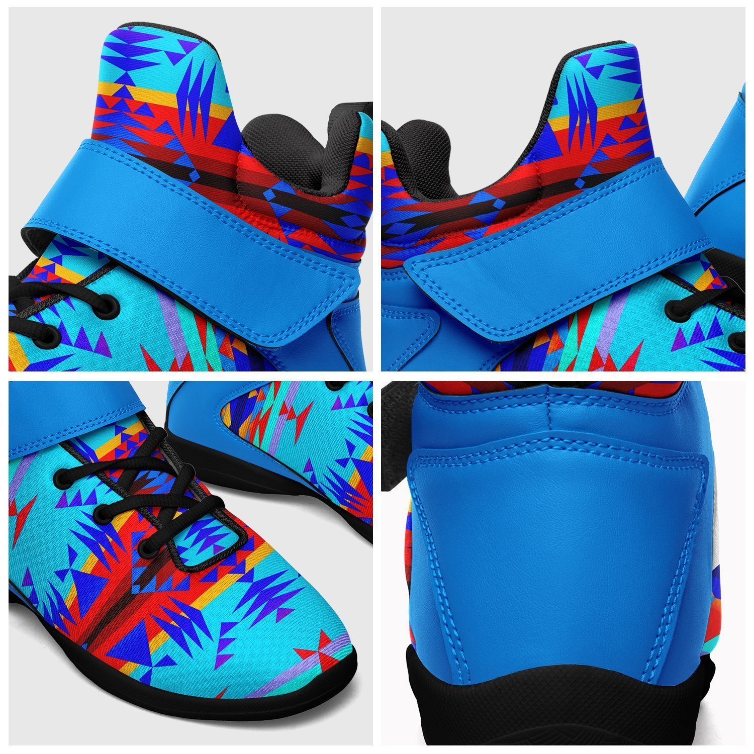Between the Mountains Blue Kid's Ipottaa Basketball / Sport High Top Shoes 49 Dzine