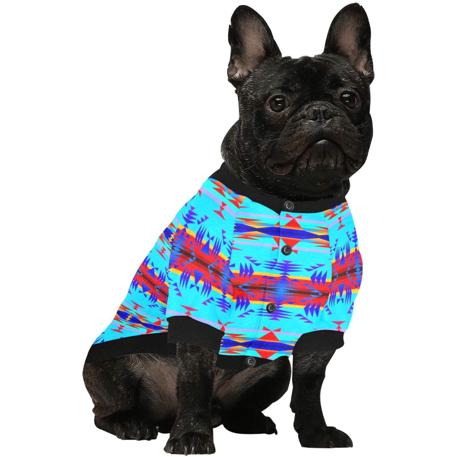 Between the Mountains Blue Pet Dog Round Neck Shirt Pet Dog Round Neck Shirt e-joyer