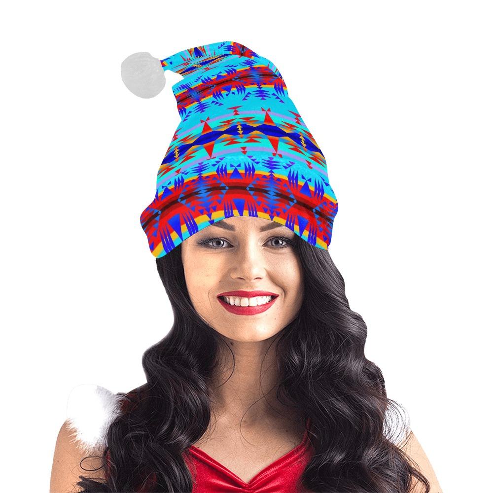 Between the Mountains Blue Santa Hat Santa Hat e-joyer