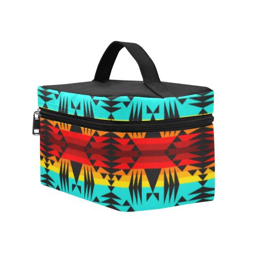 Between the Mountains Cosmetic Bag/Large (Model 1658) Cosmetic Bag e-joyer