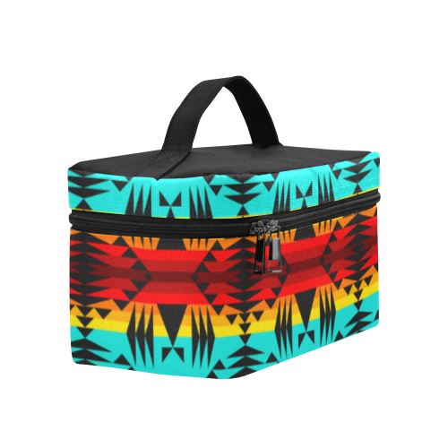 Between the Mountains Cosmetic Bag/Large (Model 1658) Cosmetic Bag e-joyer