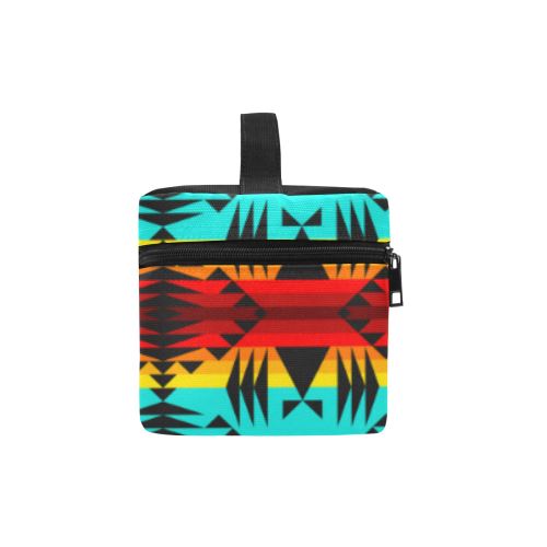Between the Mountains Cosmetic Bag/Large (Model 1658) Cosmetic Bag e-joyer