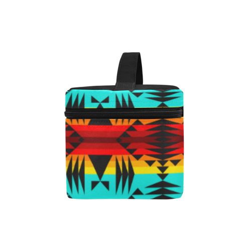 Between the Mountains Cosmetic Bag/Large (Model 1658) Cosmetic Bag e-joyer