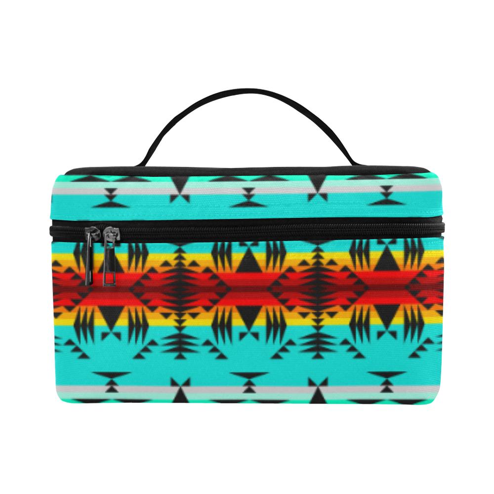 Between the Mountains Cosmetic Bag/Large (Model 1658) Cosmetic Bag e-joyer