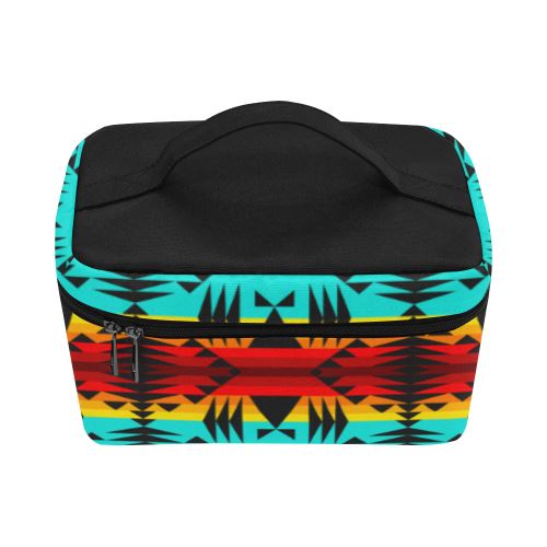 Between the Mountains Cosmetic Bag/Large (Model 1658) Cosmetic Bag e-joyer