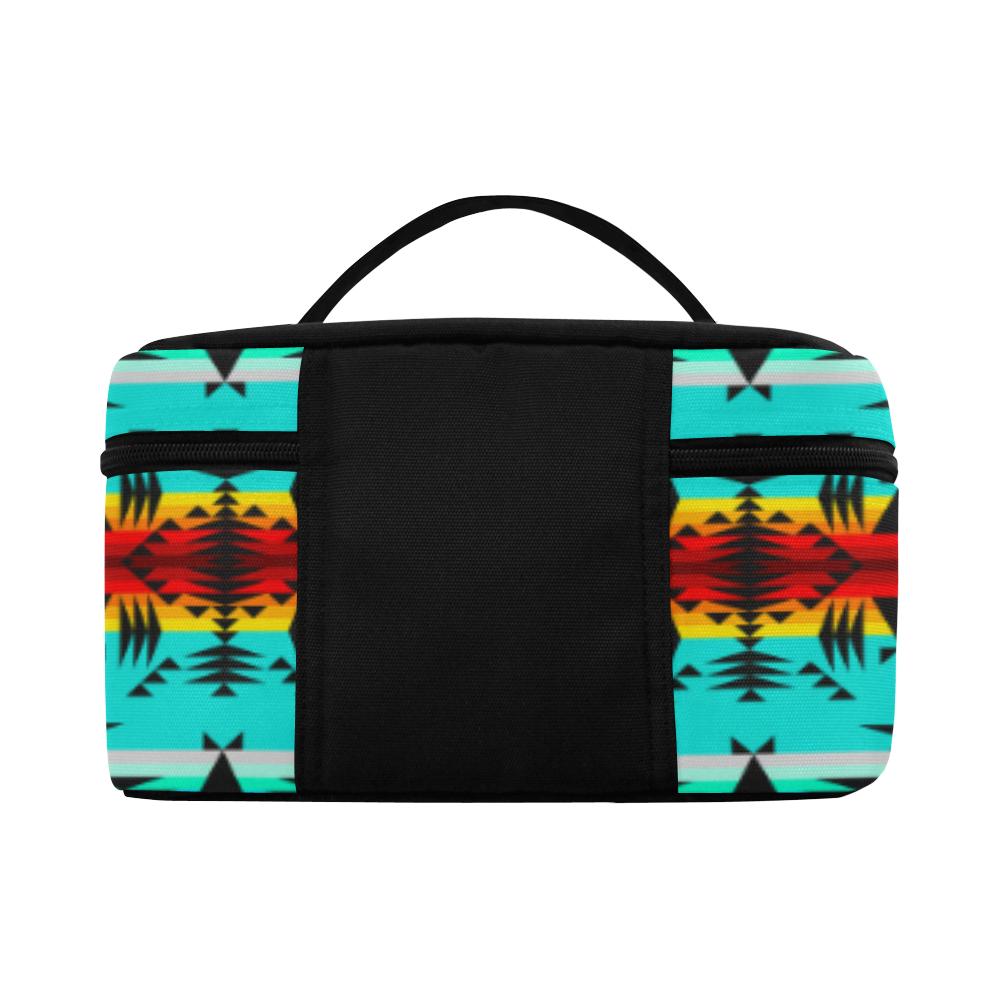 Between the Mountains Cosmetic Bag/Large (Model 1658) Cosmetic Bag e-joyer