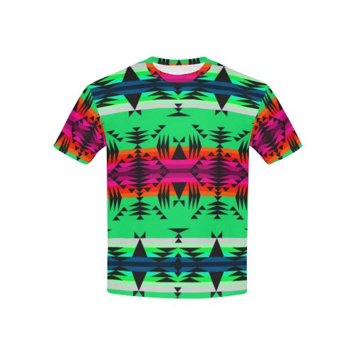 Between the Mountains Deep Lake All Over Print T-shirt for Kid (USA Size) (Model T40) All Over Print T-shirt for Kid (T40) e-joyer
