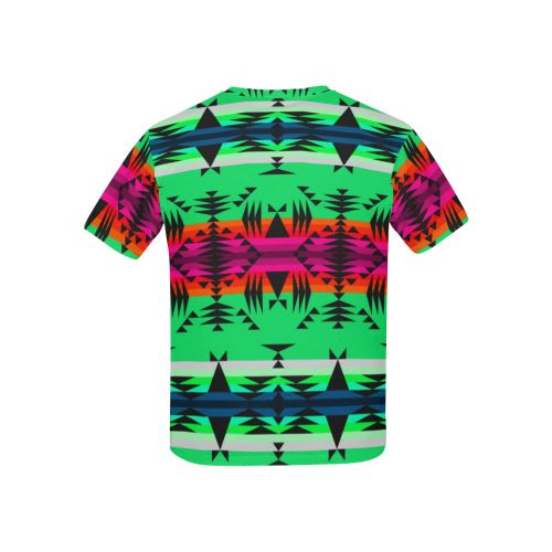 Between the Mountains Deep Lake All Over Print T-shirt for Kid (USA Size) (Model T40) All Over Print T-shirt for Kid (T40) e-joyer
