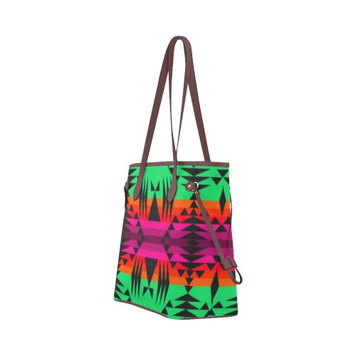 Between the Mountains Deep Lake Clover Canvas Tote Bag (Model 1661) Clover Canvas Tote Bag (1661) e-joyer