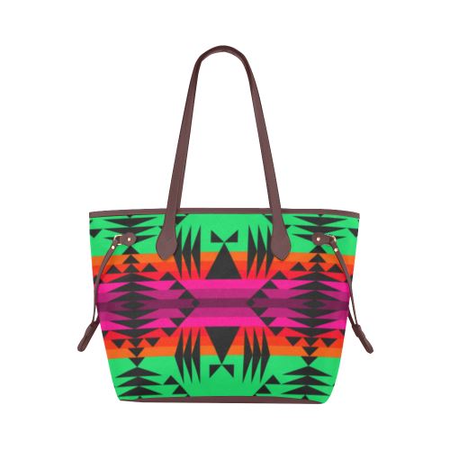 Between the Mountains Deep Lake Clover Canvas Tote Bag (Model 1661) Clover Canvas Tote Bag (1661) e-joyer