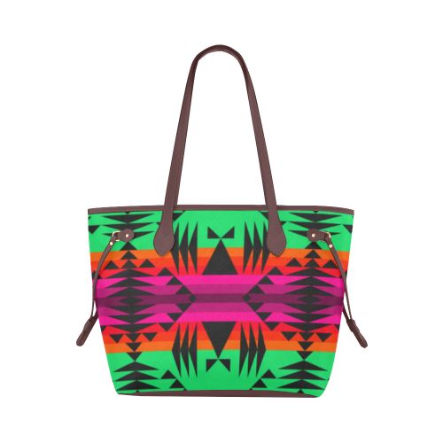 Between the Mountains Deep Lake Clover Canvas Tote Bag (Model 1661) Clover Canvas Tote Bag (1661) e-joyer