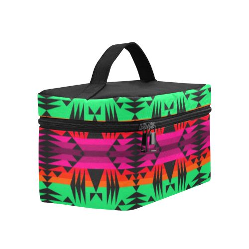 Between the Mountains Deep Lake Cosmetic Bag/Large (Model 1658) Cosmetic Bag e-joyer