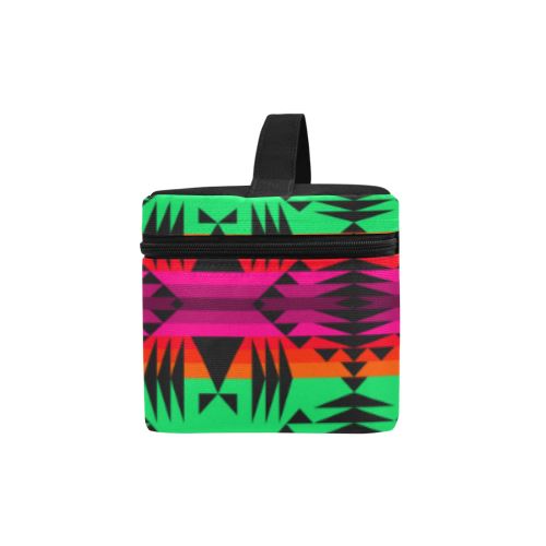 Between the Mountains Deep Lake Cosmetic Bag/Large (Model 1658) Cosmetic Bag e-joyer