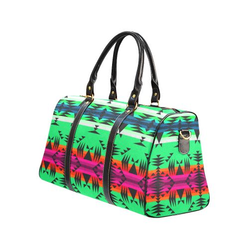 Between the Mountains Deep Lake New Waterproof Travel Bag/Large (Model 1639) Waterproof Travel Bags (1639) e-joyer