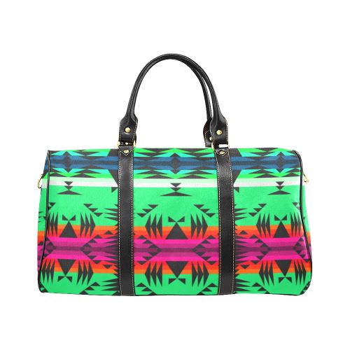 Between the Mountains Deep Lake New Waterproof Travel Bag/Large (Model 1639) Waterproof Travel Bags (1639) e-joyer