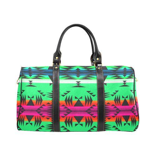 Between the Mountains Deep Lake New Waterproof Travel Bag/Large (Model 1639) Waterproof Travel Bags (1639) e-joyer