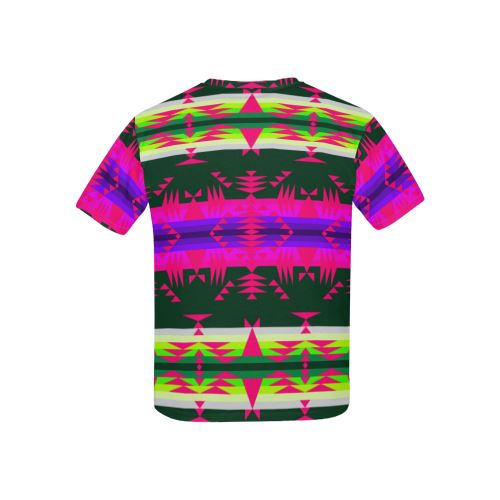 Between the Mountains Deep Lake Sunset All Over Print T-shirt for Kid (USA Size) (Model T40) All Over Print T-shirt for Kid (T40) e-joyer