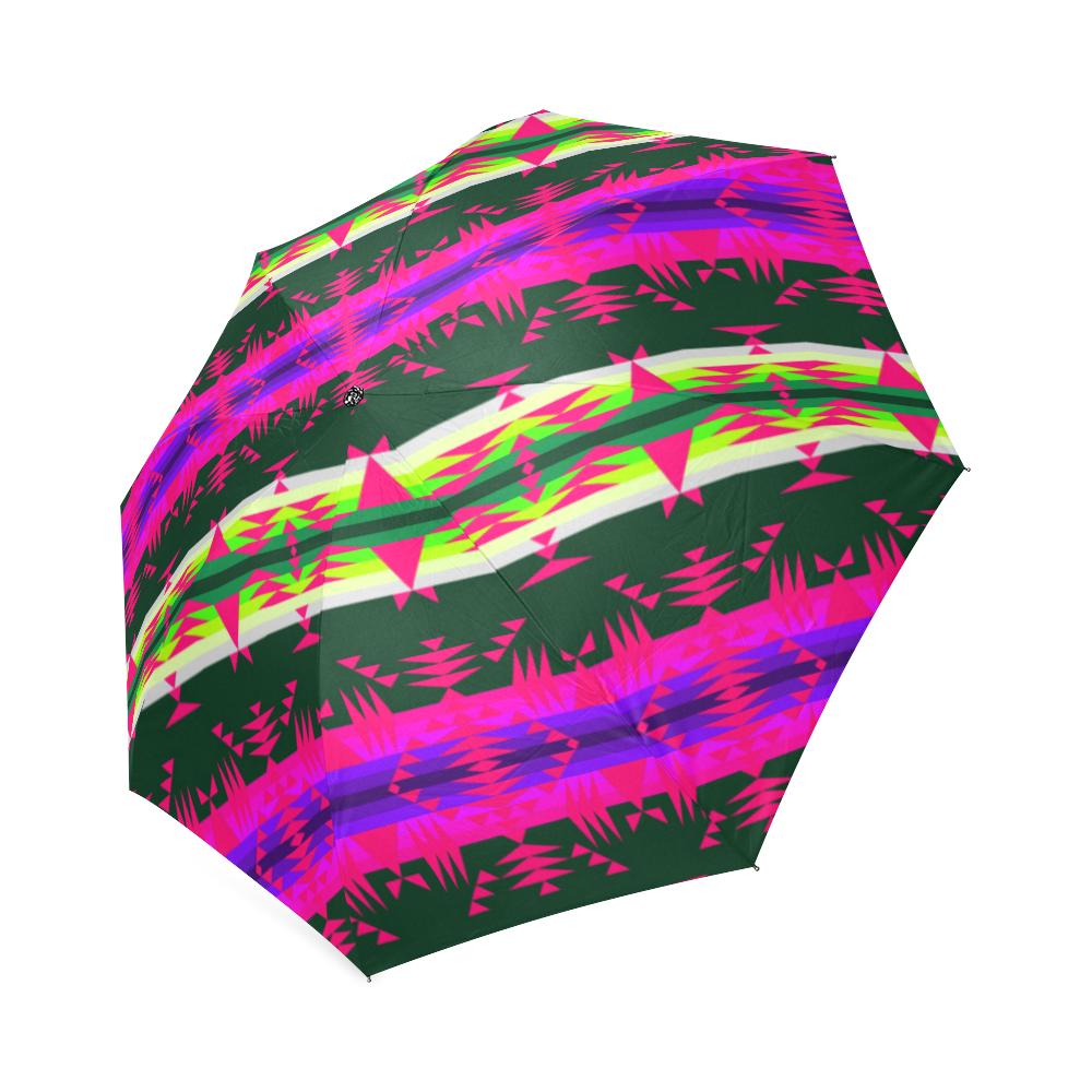 Between the Mountains Deep Lake Sunset Foldable Umbrella Foldable Umbrella e-joyer