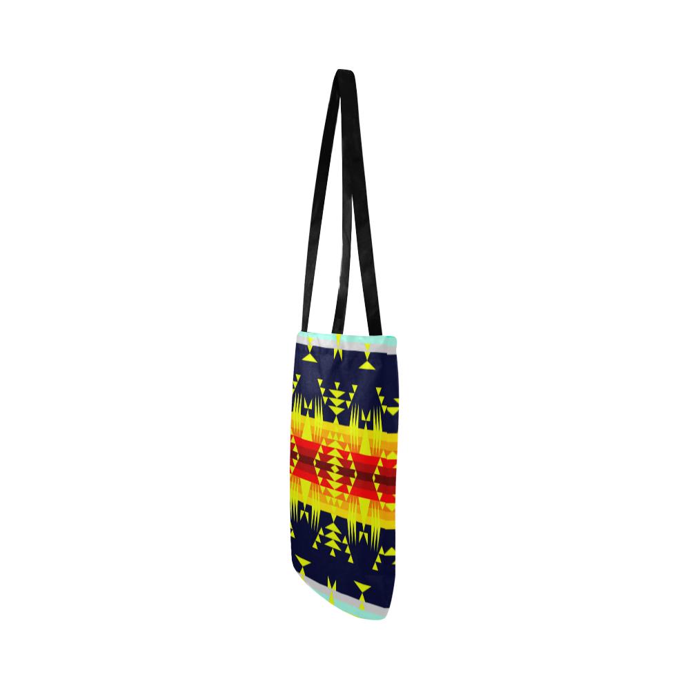 Between the Mountains Deep Lake Sunset Reusable Shopping Bag Model 1660 (Two sides) Shopping Tote Bag (1660) e-joyer