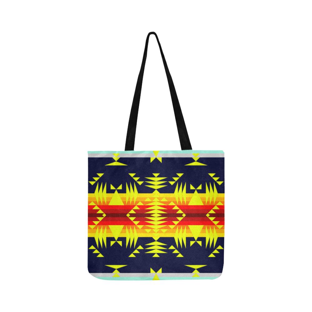 Between the Mountains Deep Lake Sunset Reusable Shopping Bag Model 1660 (Two sides) Shopping Tote Bag (1660) e-joyer