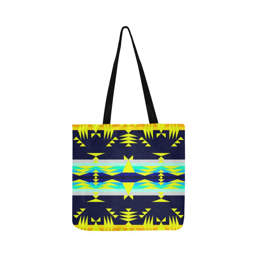 Between the Mountains Deep Lake Sunset Reusable Shopping Bag Model 1660 (Two sides) Shopping Tote Bag (1660) e-joyer