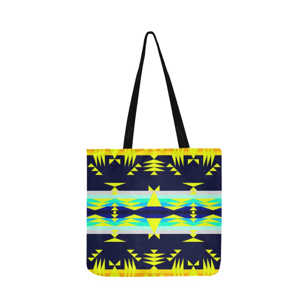 Between the Mountains Deep Lake Sunset Reusable Shopping Bag Model 1660 (Two sides) Shopping Tote Bag (1660) e-joyer