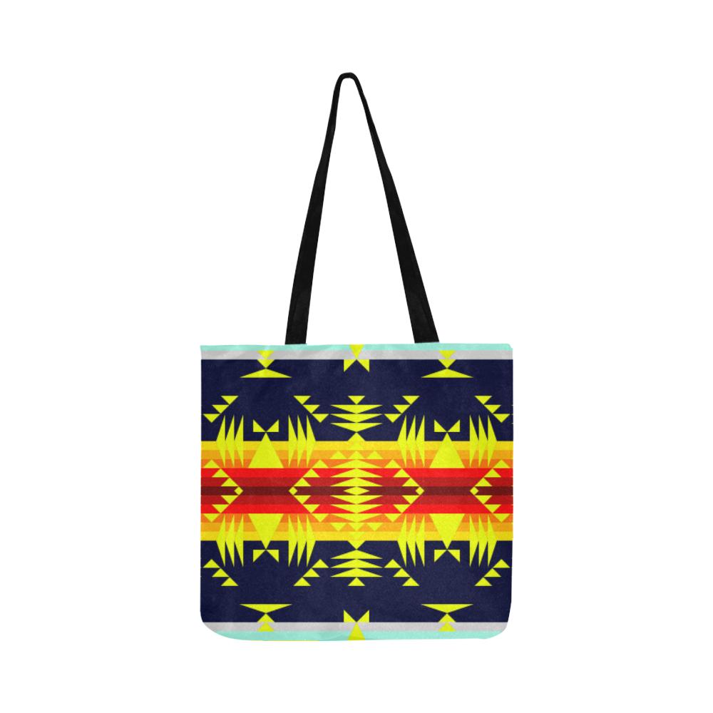 Between the Mountains Deep Lake Sunset Reusable Shopping Bag Model 1660 (Two sides) Shopping Tote Bag (1660) e-joyer
