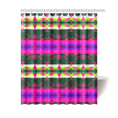 Between the Mountains Deep Lake Sunset Shower Curtain 60"x72" Shower Curtain 60"x72" e-joyer