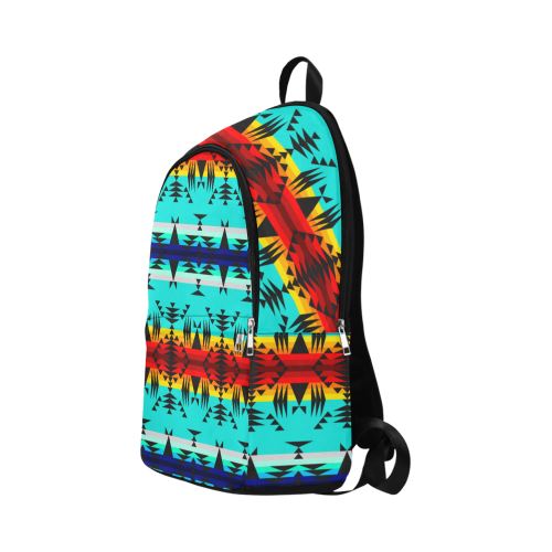 Between the Mountains Fabric Backpack for Adult (Model 1659) Casual Backpack for Adult (1659) e-joyer