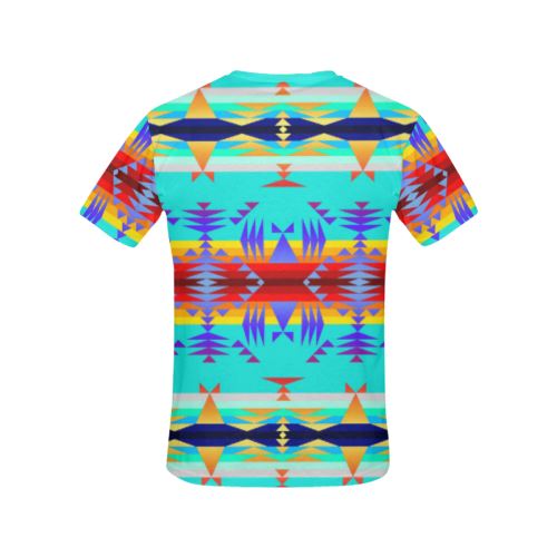 Between the Mountains Fire All Over Print T-shirt for Women/Large Size (USA Size) (Model T40) All Over Print T-Shirt for Women/Large (T40) e-joyer