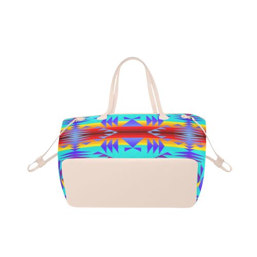 Between the Mountains Fire Clover Canvas Tote Bag (Model 1661) Clover Canvas Tote Bag (1661) e-joyer