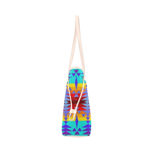 Between the Mountains Fire Clover Canvas Tote Bag (Model 1661) Clover Canvas Tote Bag (1661) e-joyer