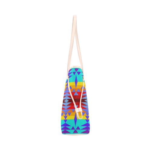 Between the Mountains Fire Clover Canvas Tote Bag (Model 1661) Clover Canvas Tote Bag (1661) e-joyer