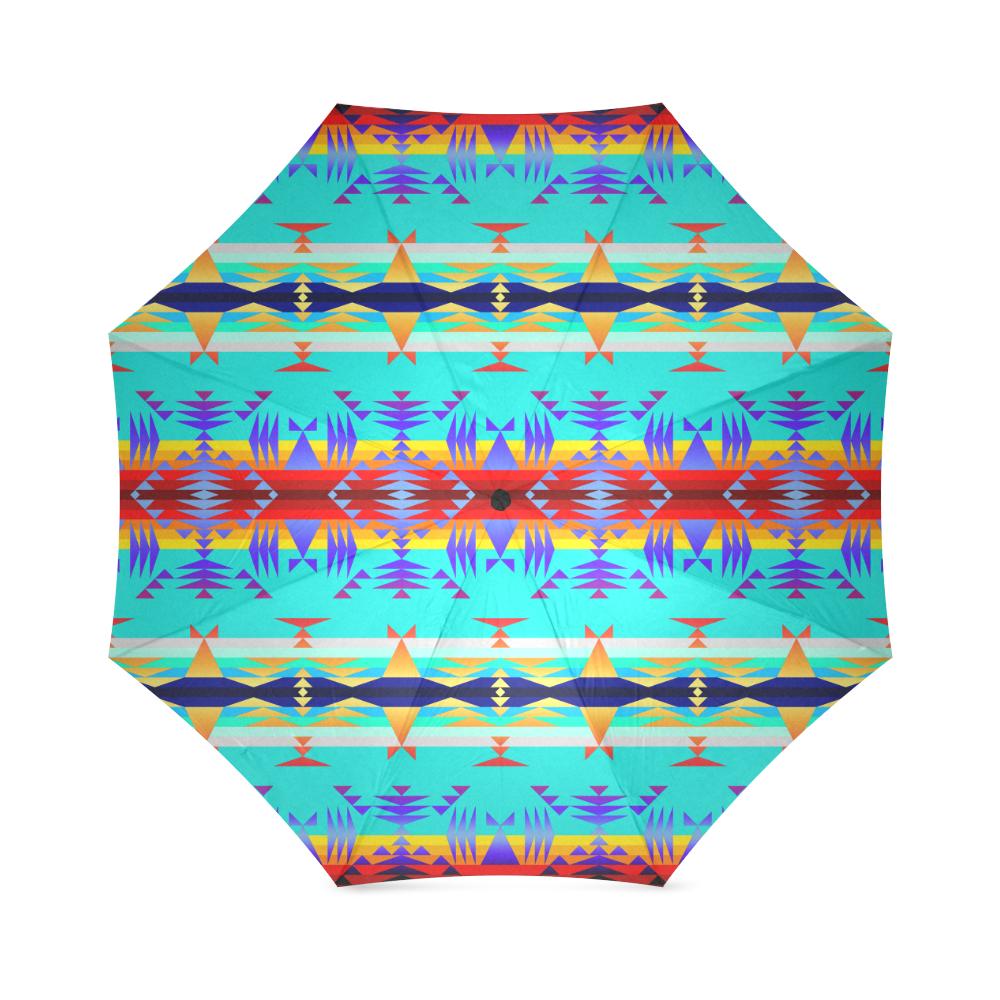 Between the Mountains Fire Foldable Umbrella Foldable Umbrella e-joyer