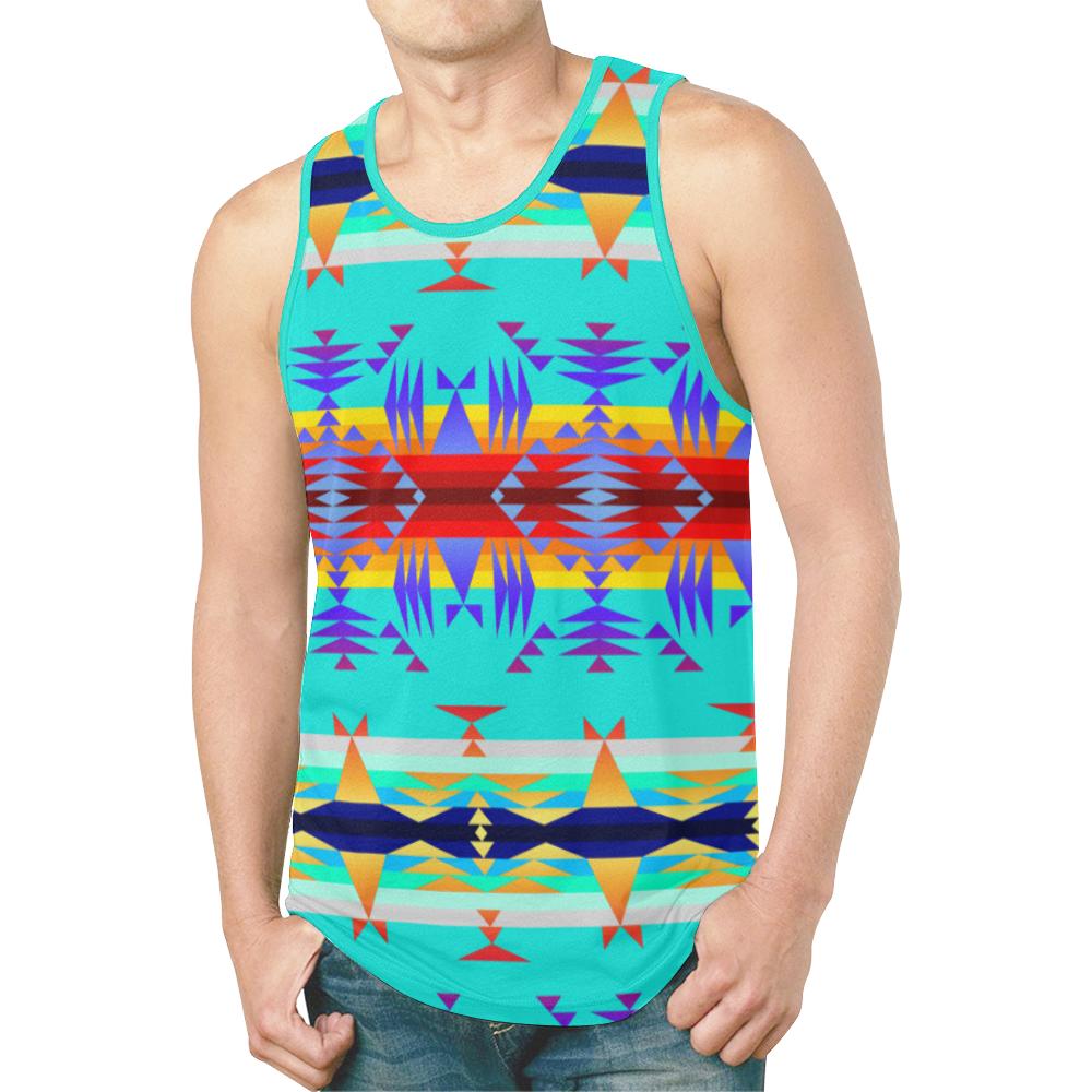 Between the Mountains Fire New All Over Print Tank Top for Men (Model T46) New All Over Print Tank Top for Men (T46) e-joyer