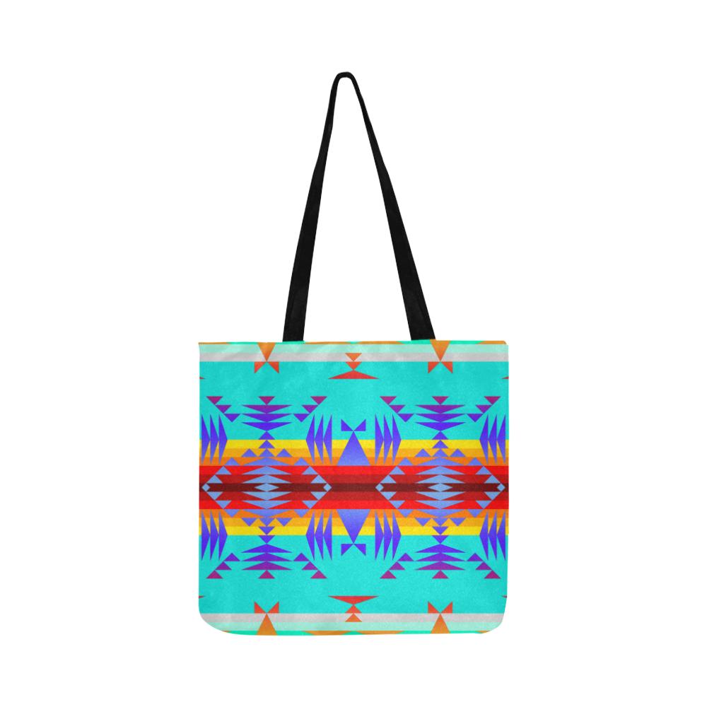 Between the Mountains Fire Reusable Shopping Bag Model 1660 (Two sides) Shopping Tote Bag (1660) e-joyer 