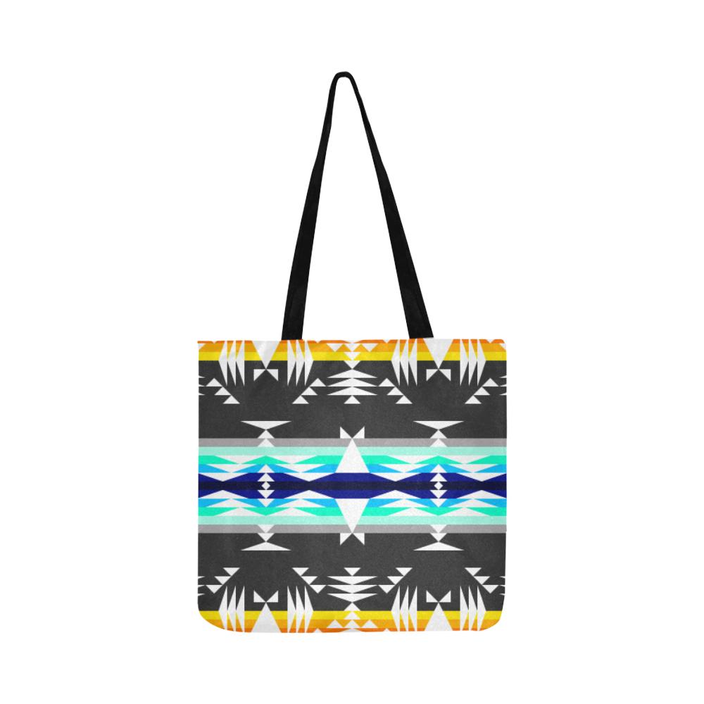 Between the Mountains Gray Reusable Shopping Bag Model 1660 (Two sides) Shopping Tote Bag (1660) e-joyer