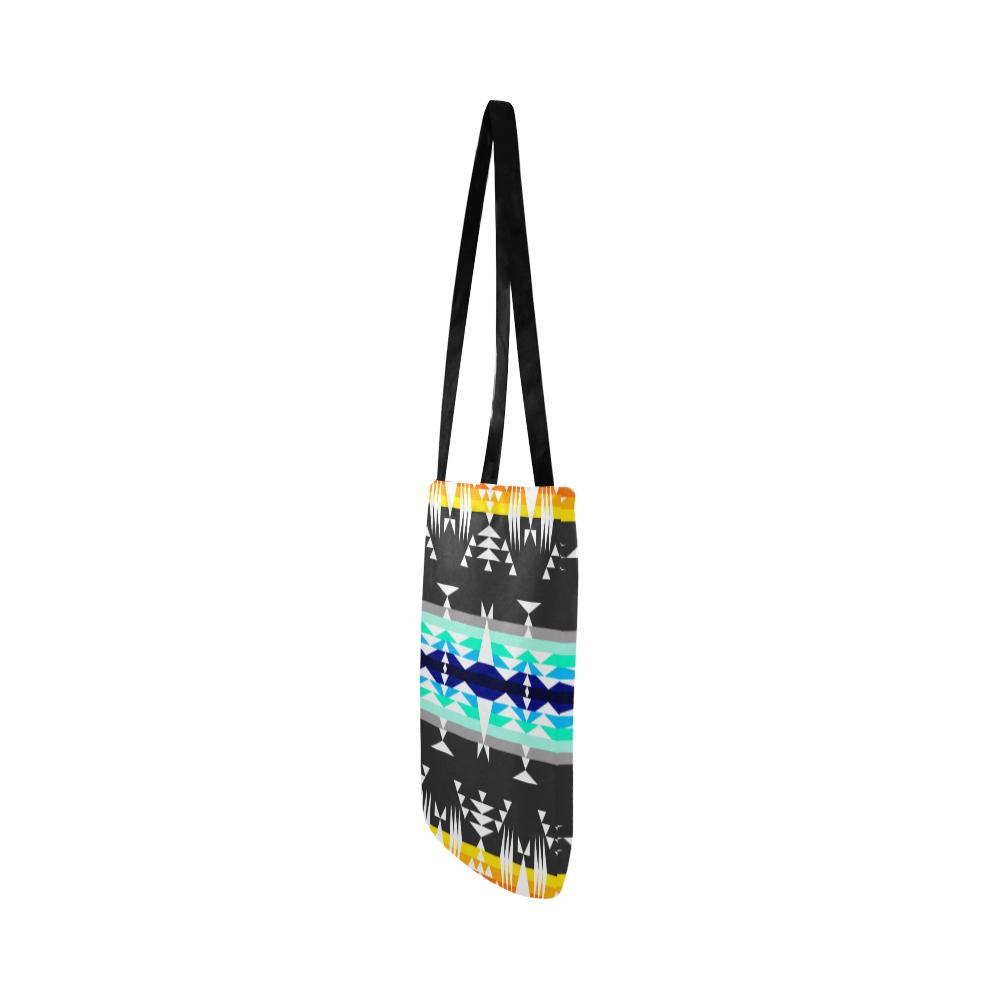 Between the Mountains Gray Reusable Shopping Bag Model 1660 (Two sides) Shopping Tote Bag (1660) e-joyer