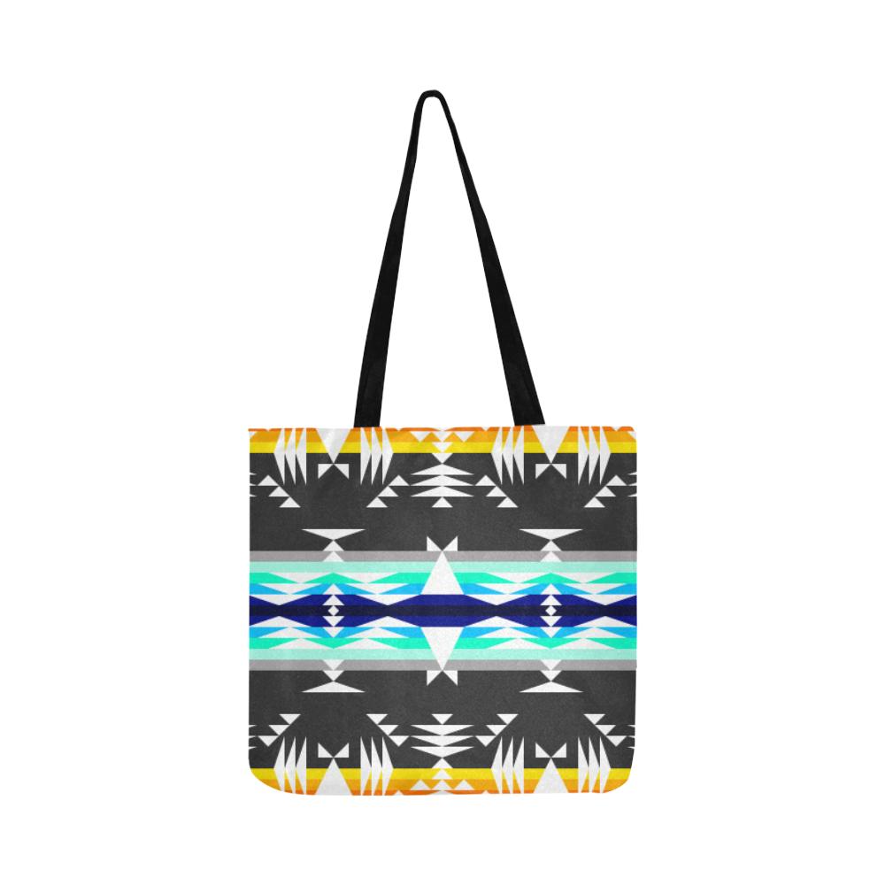 Between the Mountains Gray Reusable Shopping Bag Model 1660 (Two sides) Shopping Tote Bag (1660) e-joyer