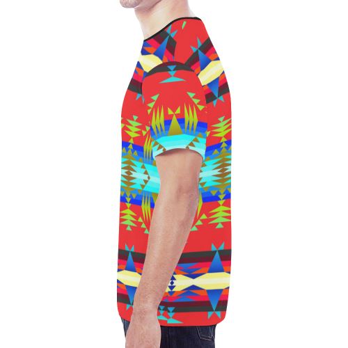 Between the Mountains Greasy Sierra Bead New All Over Print T-shirt for Men/Large Size (Model T45) New All Over Print T-shirt for Men/Large (T45) e-joyer