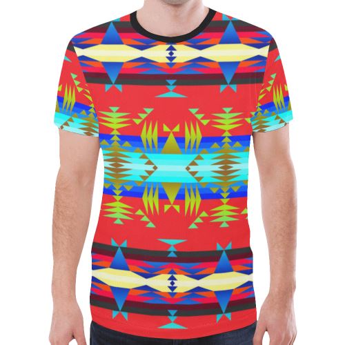 Between the Mountains Greasy Sierra Bead New All Over Print T-shirt for Men/Large Size (Model T45) New All Over Print T-shirt for Men/Large (T45) e-joyer