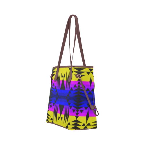 Between the Mountains Greasy Yellow Clover Canvas Tote Bag (Model 1661) Clover Canvas Tote Bag (1661) e-joyer