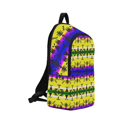 Between the Mountains Greasy Yellow Fabric Backpack for Adult (Model 1659) Casual Backpack for Adult (1659) e-joyer