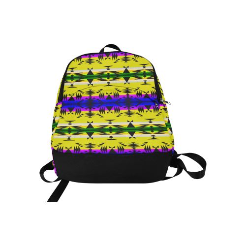 Between the Mountains Greasy Yellow Fabric Backpack for Adult (Model 1659) Casual Backpack for Adult (1659) e-joyer